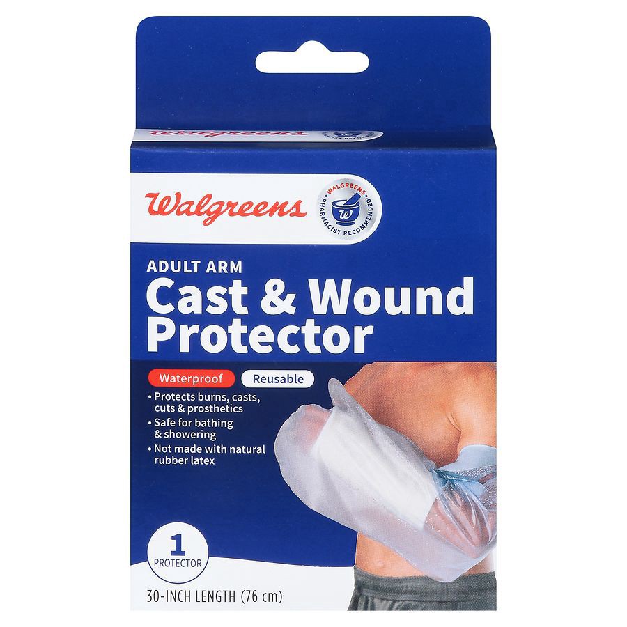 slide 1 of 5, Walgreens Adult Arm Cast & Wound Protector, 30 in