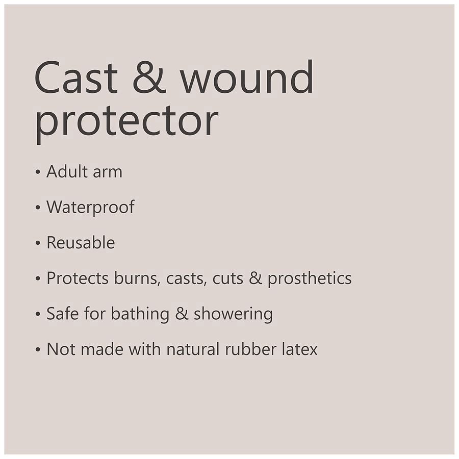 slide 5 of 5, Walgreens Adult Arm Cast & Wound Protector, 30 in