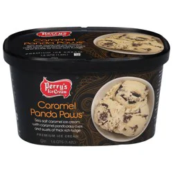 Perry's Ice Cream Premium Caramel Panda Paws Ice Cream 1.5 qt