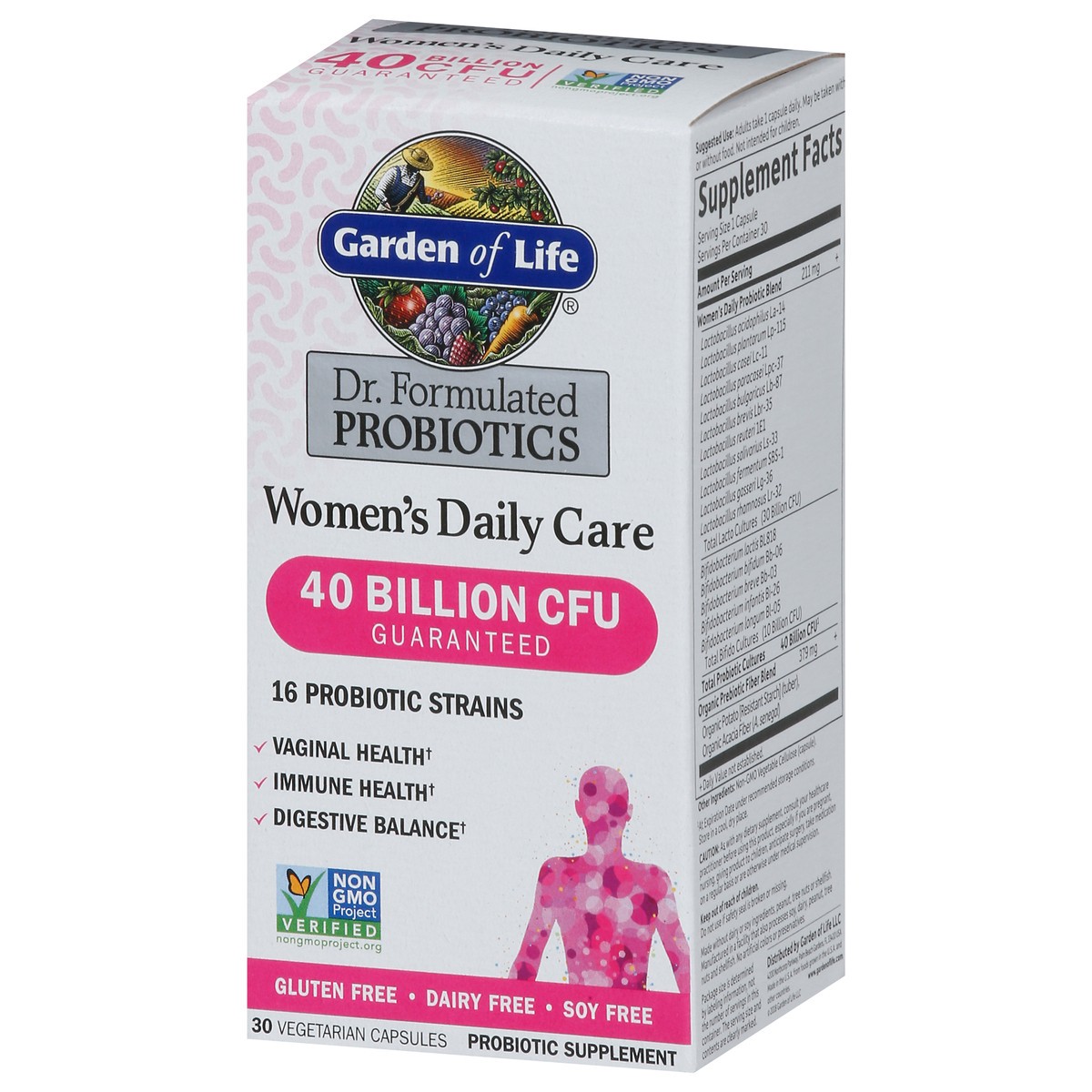 slide 9 of 9, Garden of Life Dr. Formulated Probiotics Women's Daily Care 30 Capsules, 30 ct