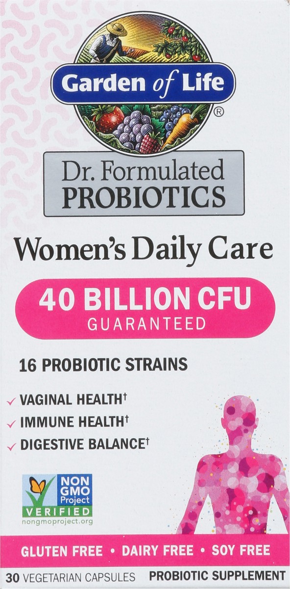slide 5 of 9, Garden of Life Dr. Formulated Probiotics Women's Daily Care 30 Capsules, 30 ct