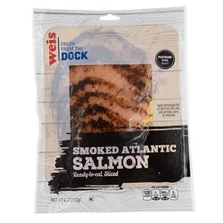 Weis Fresh From The Dock Cold Smoked Pastrami Style Atlantic Salmon