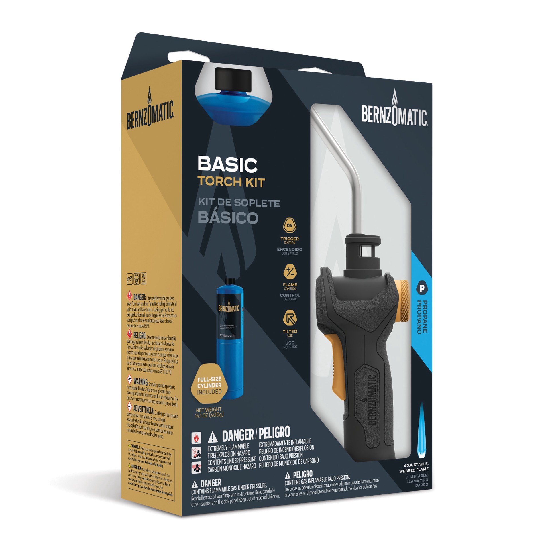 slide 3 of 6, BernzOmatic Heating Propane Torch Kit (14.1-oz), 1 ct