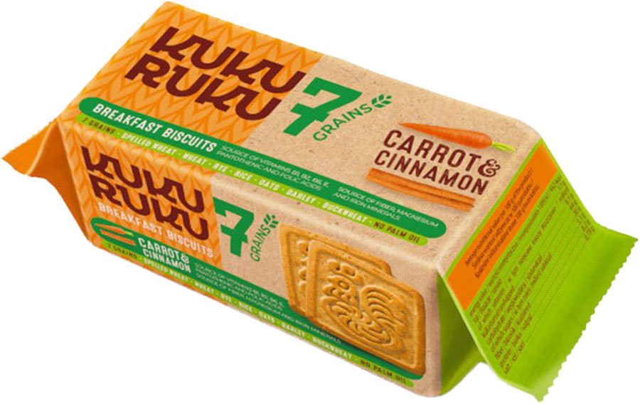 slide 1 of 1, Kuku Ruku Carrot & Cinnamon 7 Grain Oven Baked Breakfast Biscuits, 5.64 oz
