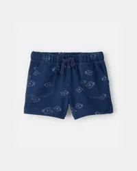 Carter's Baby Boy Fish French Terry Shorts - Blue Navy 24M
