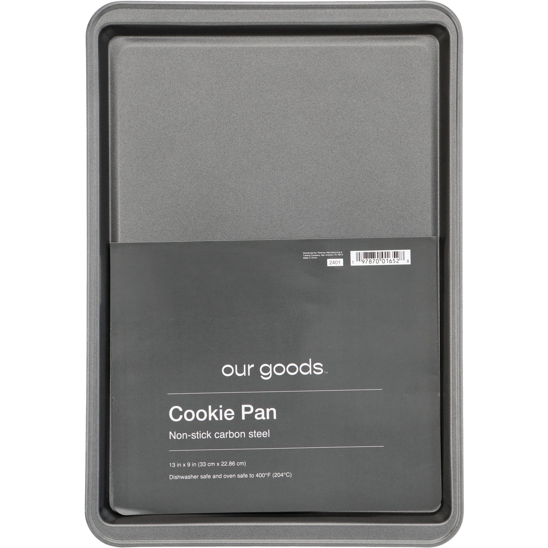 slide 1 of 1, our goods Small Cookie Pan, 13 ft ft x 9 ft ft