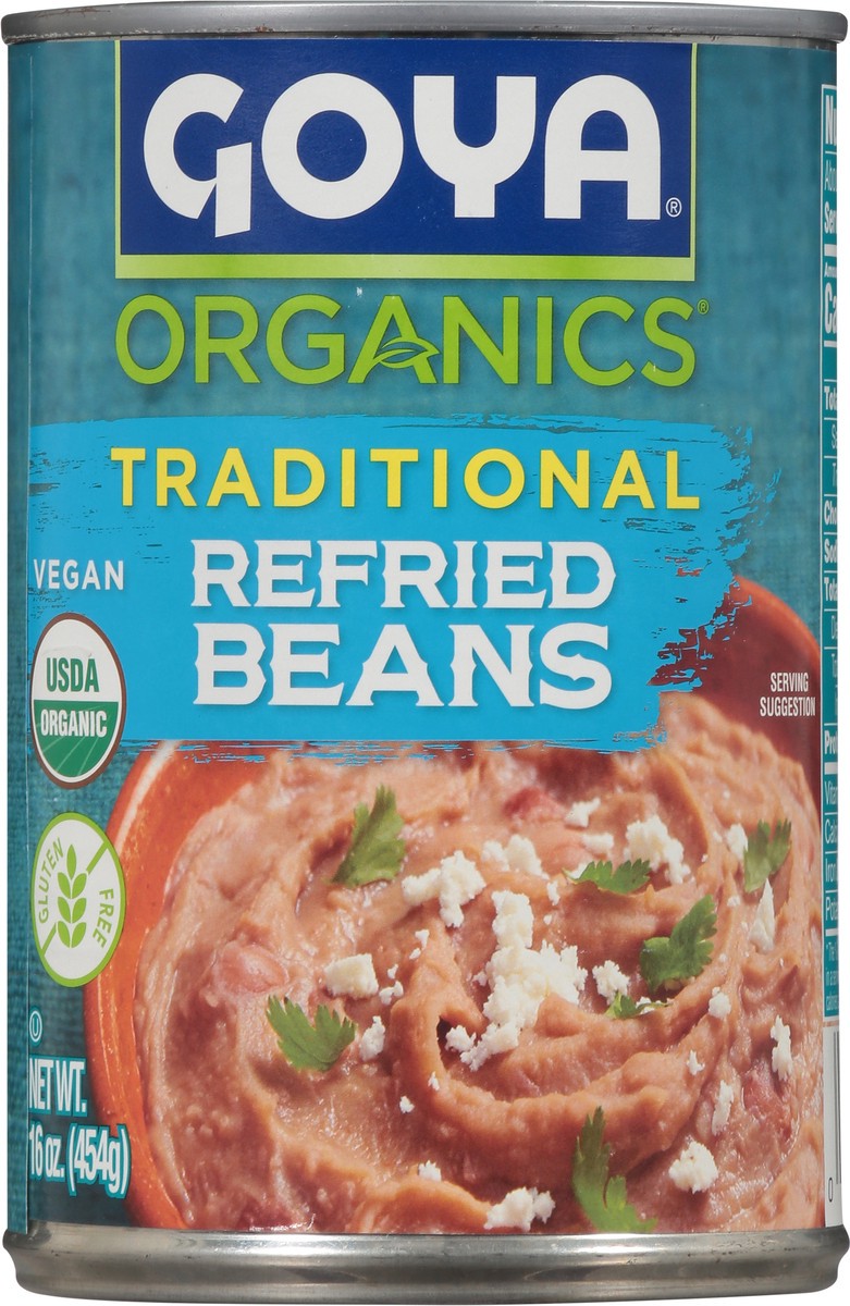 slide 4 of 9, Goya Organics Traditional Refried Beans 16 oz, 16 oz