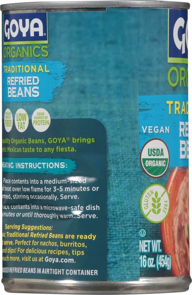 slide 3 of 9, Goya Organics Traditional Refried Beans 16 oz, 16 oz