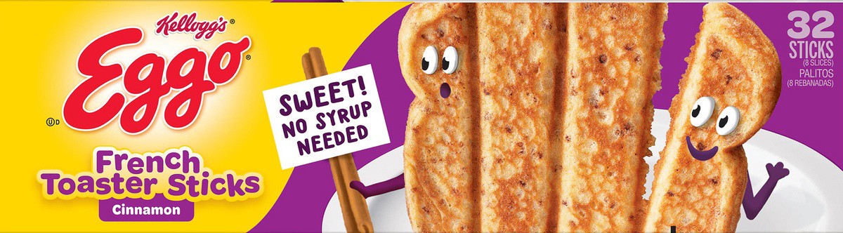 slide 7 of 8, Eggo Frozen French Toaster Sticks Cinnamon, 32 ct