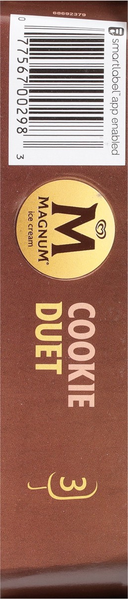 slide 7 of 9, Magnum Ice Cream Bars Cookie Duet 8.62 oz, 3 ct