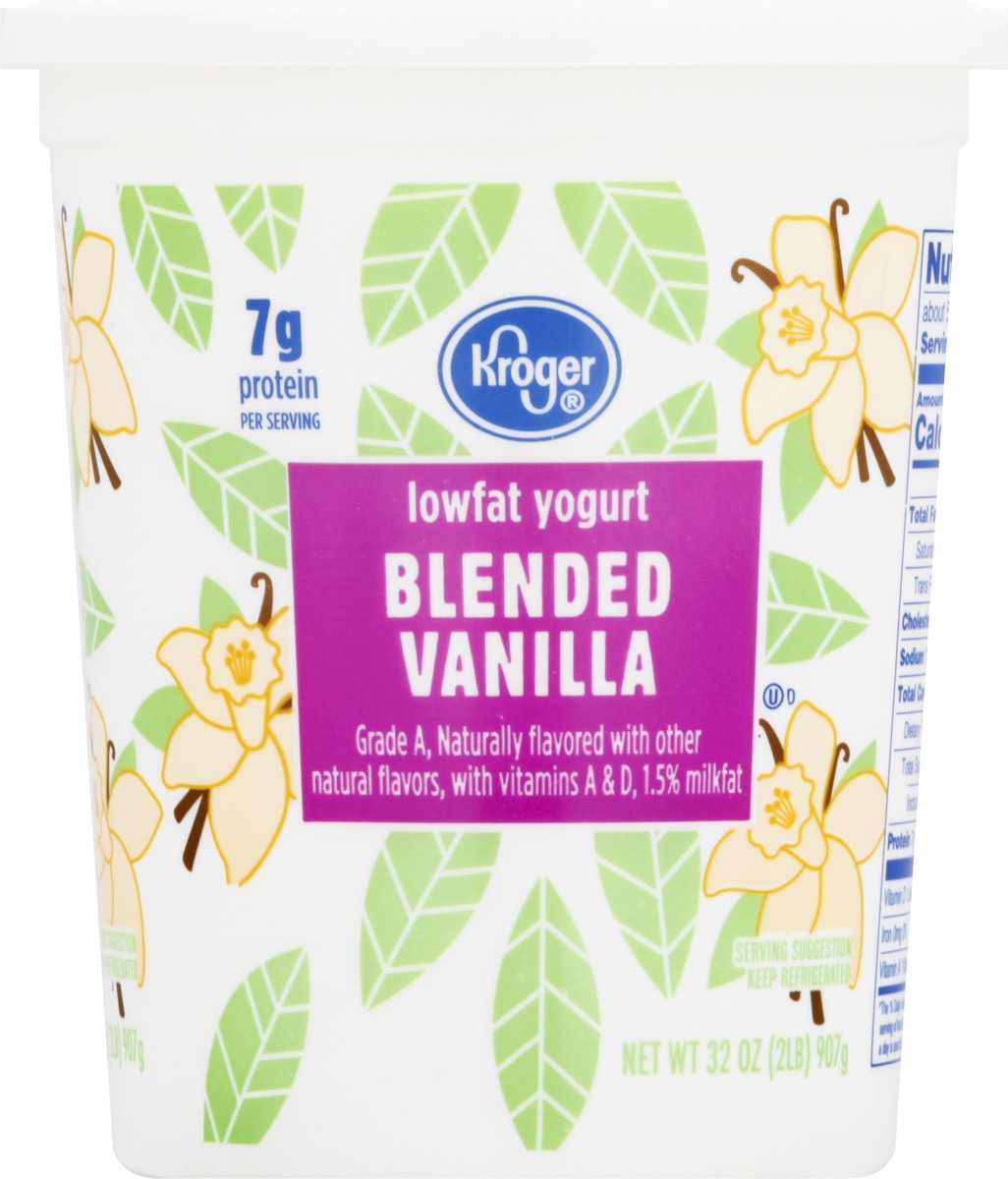 slide 11 of 11, Kroger Vanilla Blended Low Fat Yogurt, 32 oz