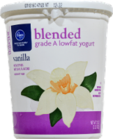 slide 1 of 11, Kroger Vanilla Blended Low Fat Yogurt, 32 oz