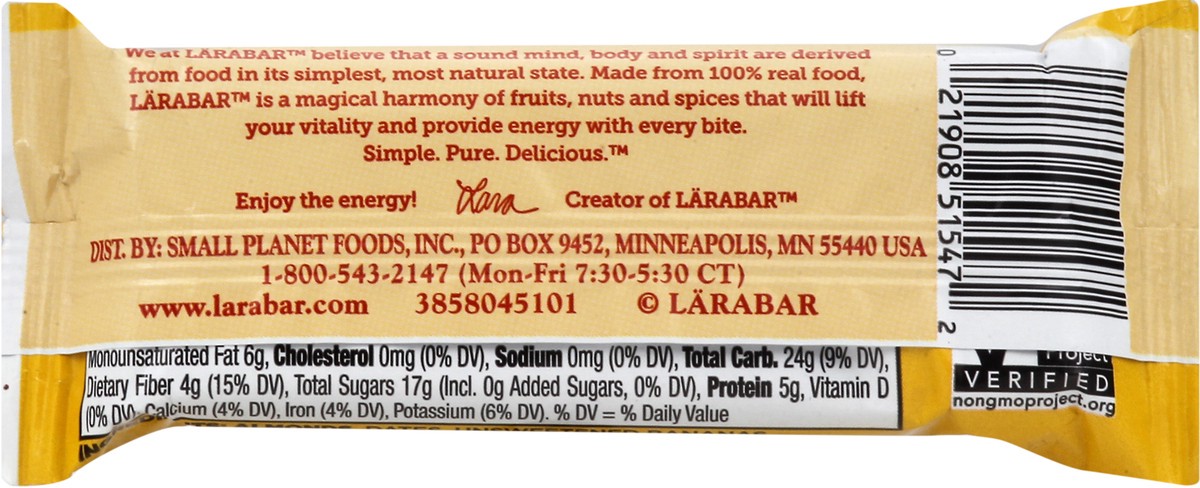 slide 6 of 10, LÄRABAR Gluten Free Banana Bread Fruit & Nut Bars, 1.6 oz