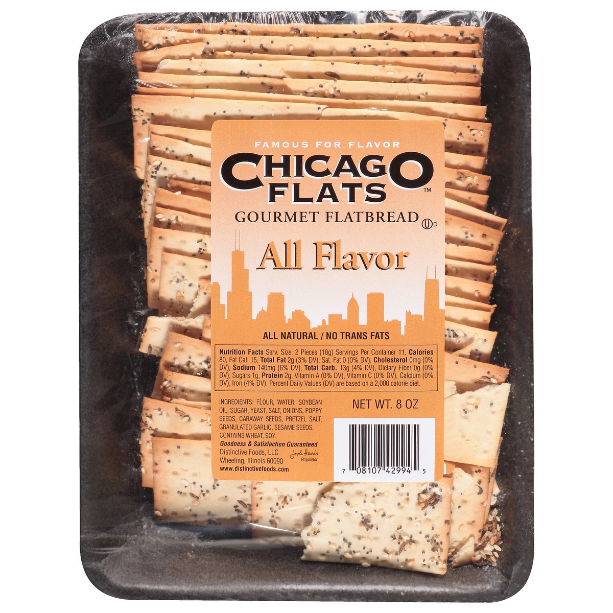 slide 1 of 9, Chicago Flats All Flavor Crackers, 8 oz