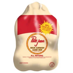 Patti Jean All Natural Rock Cornish Game Hen without Giblets - 20-22 oz