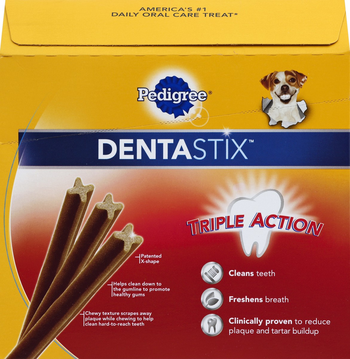 slide 6 of 6, Pedigree Dentastix Beef Flavor Dental Dog Treats - 40ct, 40 ct