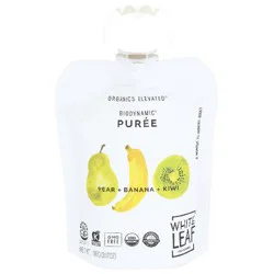 White Leaf Provisions Organic Pear Banana Kiwi Baby Food