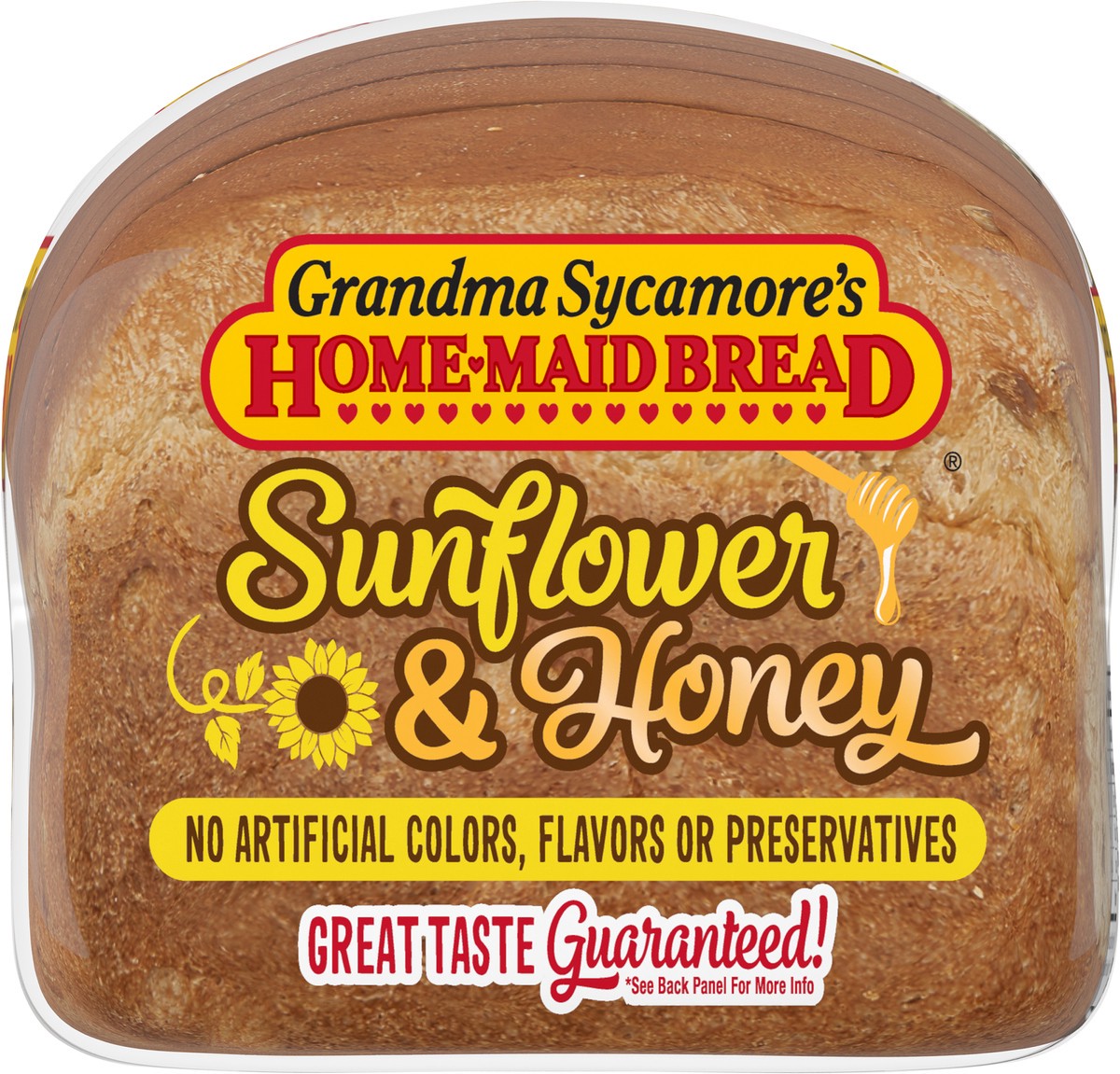 slide 7 of 7, Grandma Sycamore's Sunflower and Honey Bread, 24 oz, Soft Sweet White Bread, Bag, 1 ct