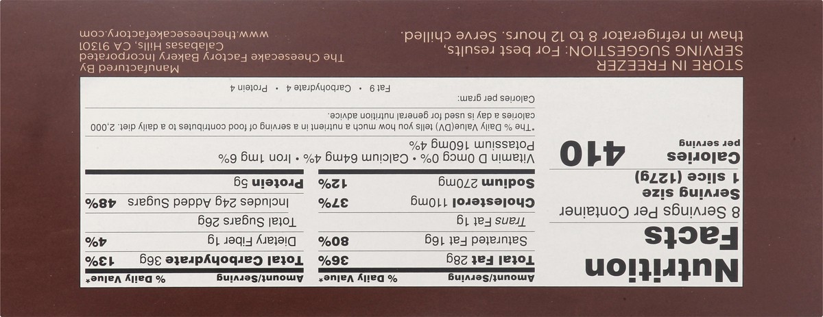 slide 9 of 9, The Cheesecake Factory I/O The Cheesecake Fac Pumpkn, 1 ct