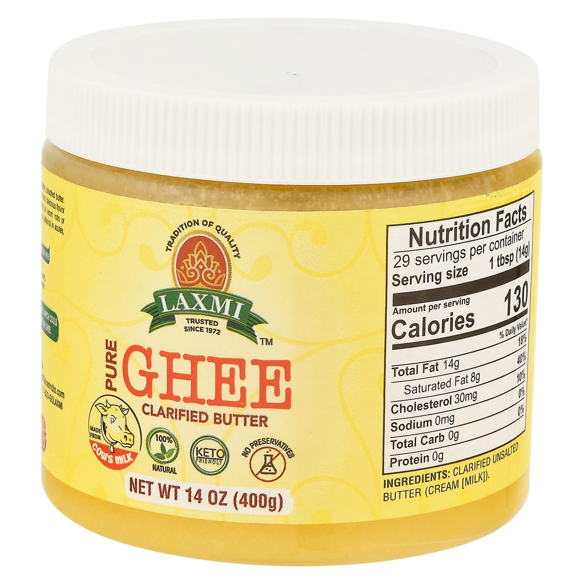slide 7 of 13, Laxmi Pure Ghee 14 oz, 14 oz
