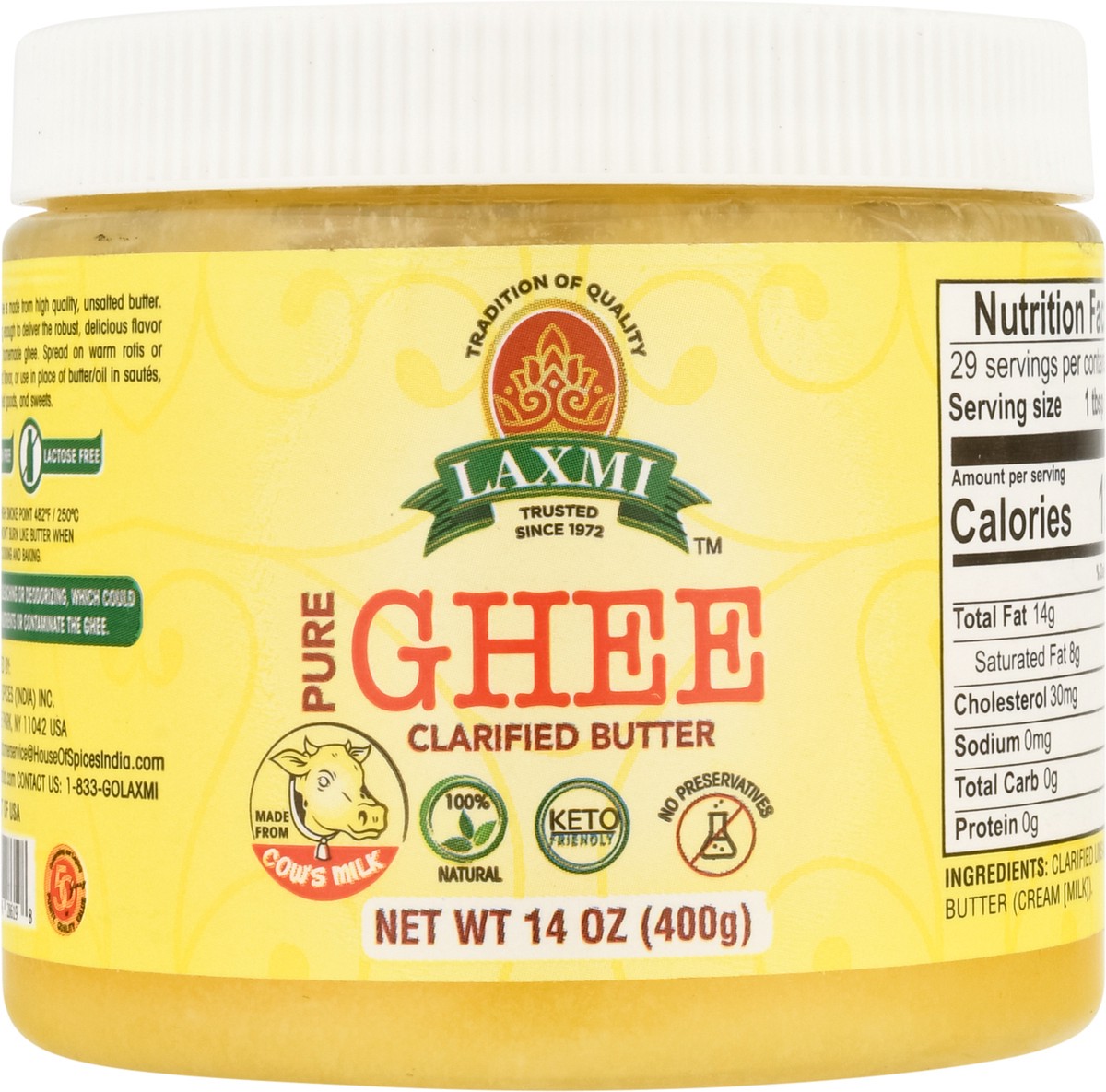slide 11 of 13, Laxmi Pure Ghee 14 oz, 14 oz