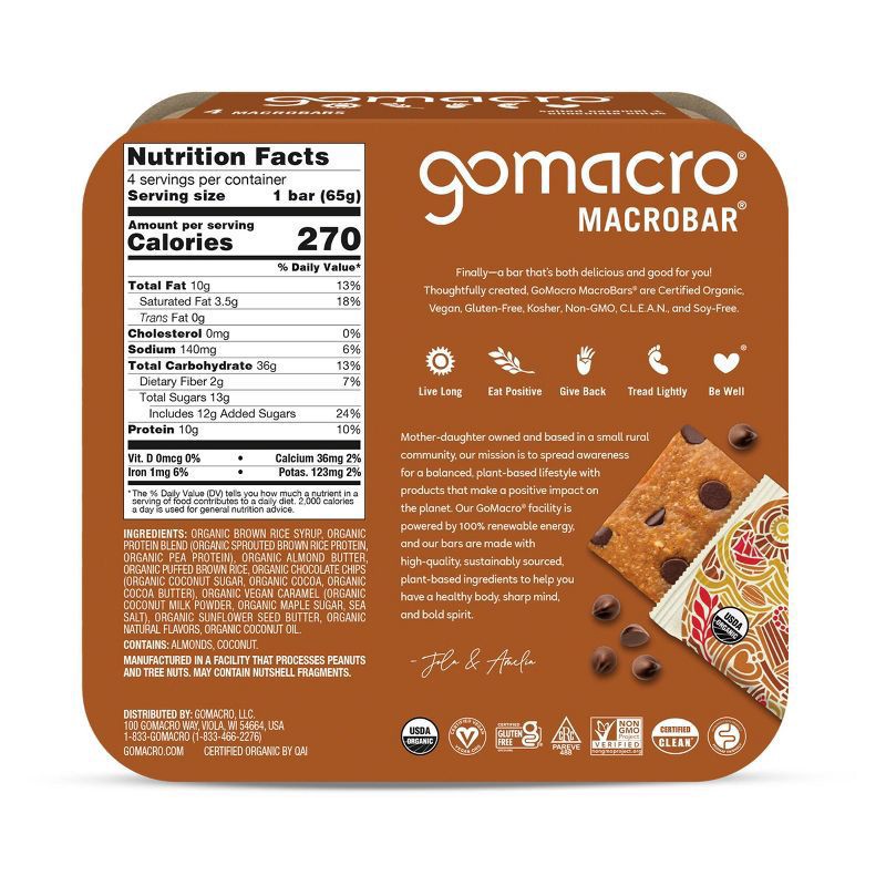 slide 3 of 5, GoMacro Sales Caramel Multipak- 4 ct; 7.1 oz, 4 ct; 7.1 oz