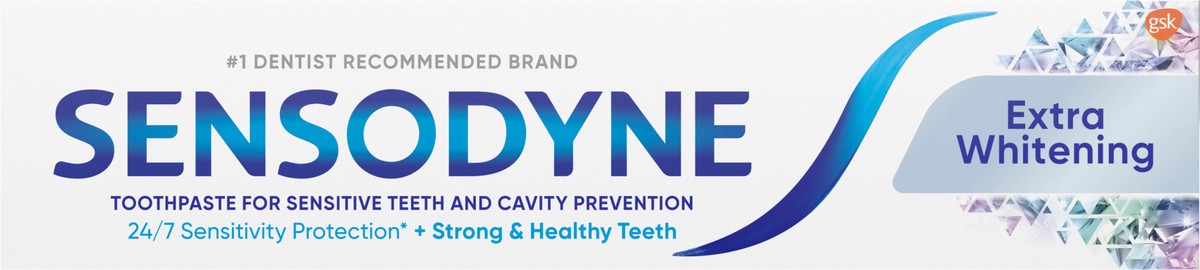 slide 4 of 9, Sensodyne Extra Whitening Toothpaste - 2pk/4oz, 8 oz