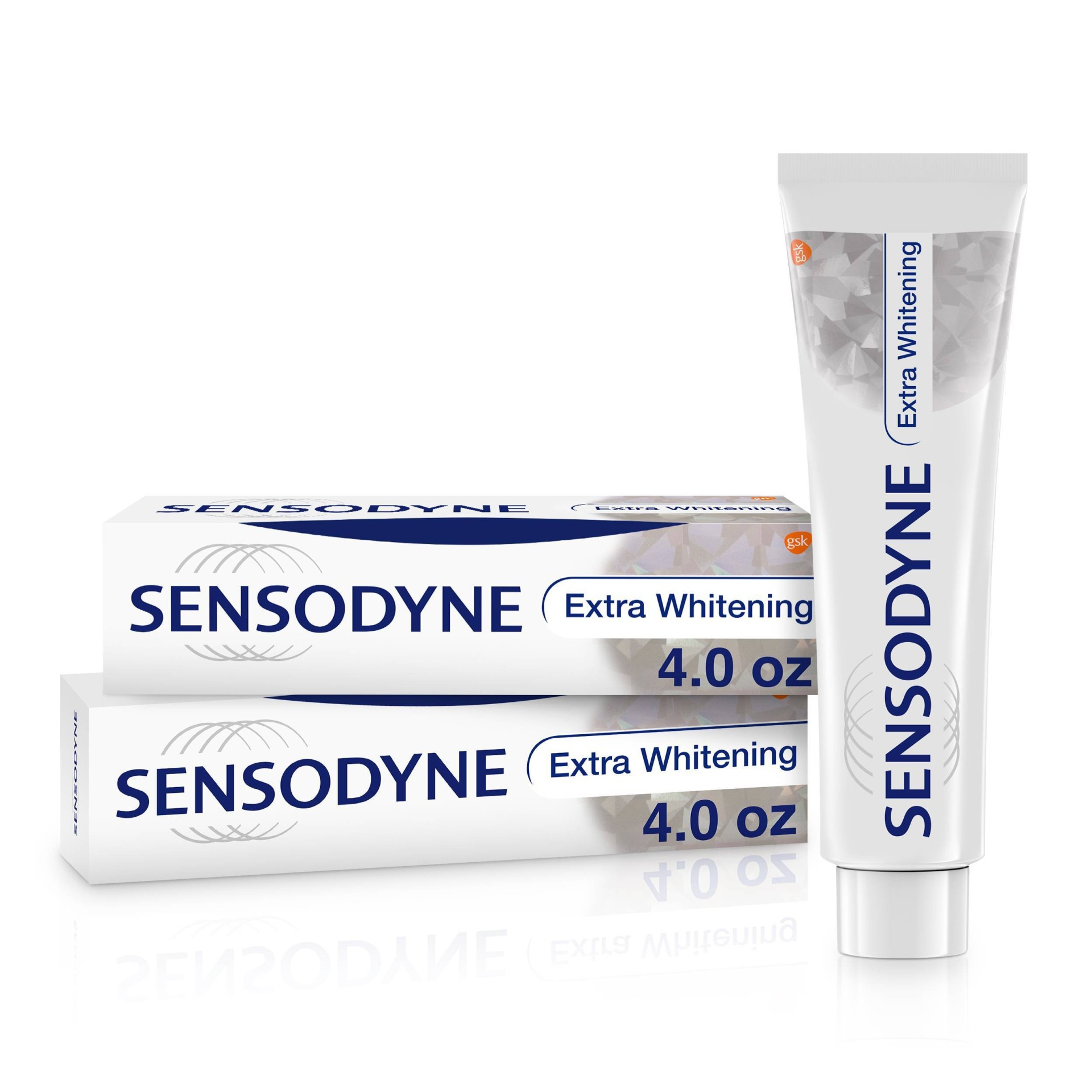 slide 1 of 5, Sensodyne Extra Whitening Toothpaste Twin Pack, 2 ct; 4 oz