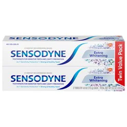 Sensodyne Extra Whitening Sensitive Teeth Whitening Toothpaste - 4 Ounces x 2