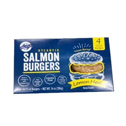 Blue Circle Foods Lemon Herb Atlantic Salmon Burgers