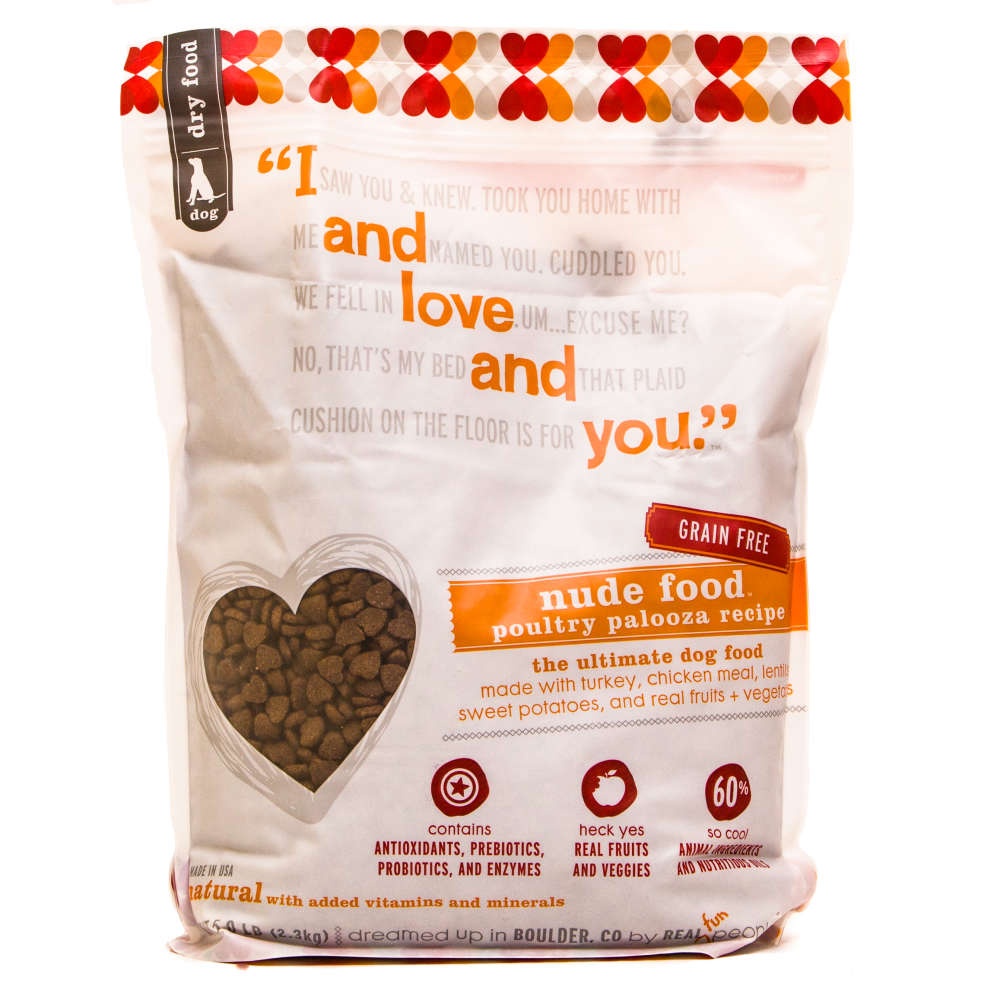 slide 1 of 1, I and Love and You Nude Food Poultry Palooza Dog Kibble, 5 lb