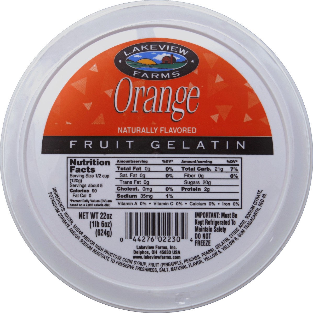 slide 1 of 3, Lakeview Farms Fruit Gelatin 22 oz, 22 oz