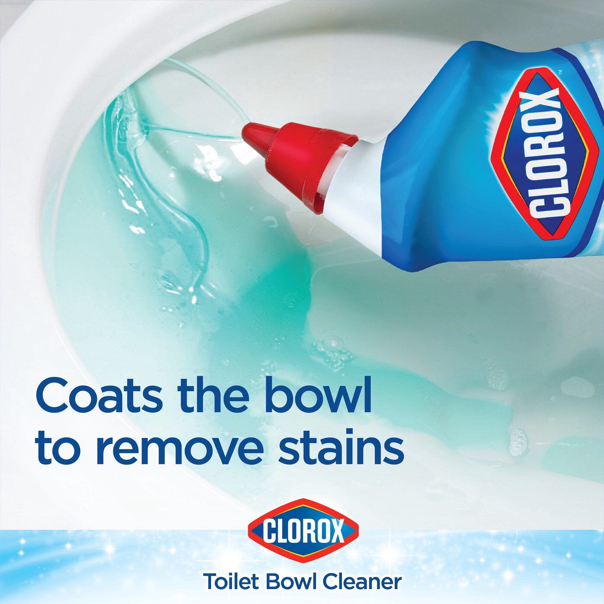 slide 4 of 5, Clorox™ Toilet Bowl Cleaner Bleach, Fresh Breeze Scent – 24 Ounces - Pack of 2, 48 fl oz