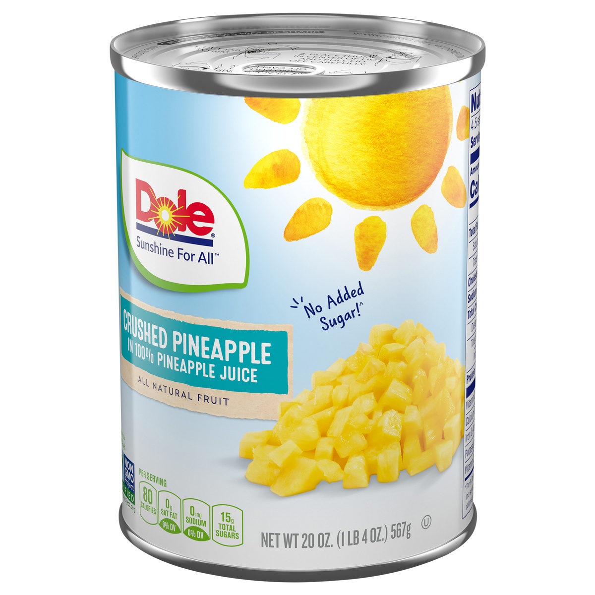 slide 3 of 11, Dole Crushed Pineapple in 100% Juice, 20 oz