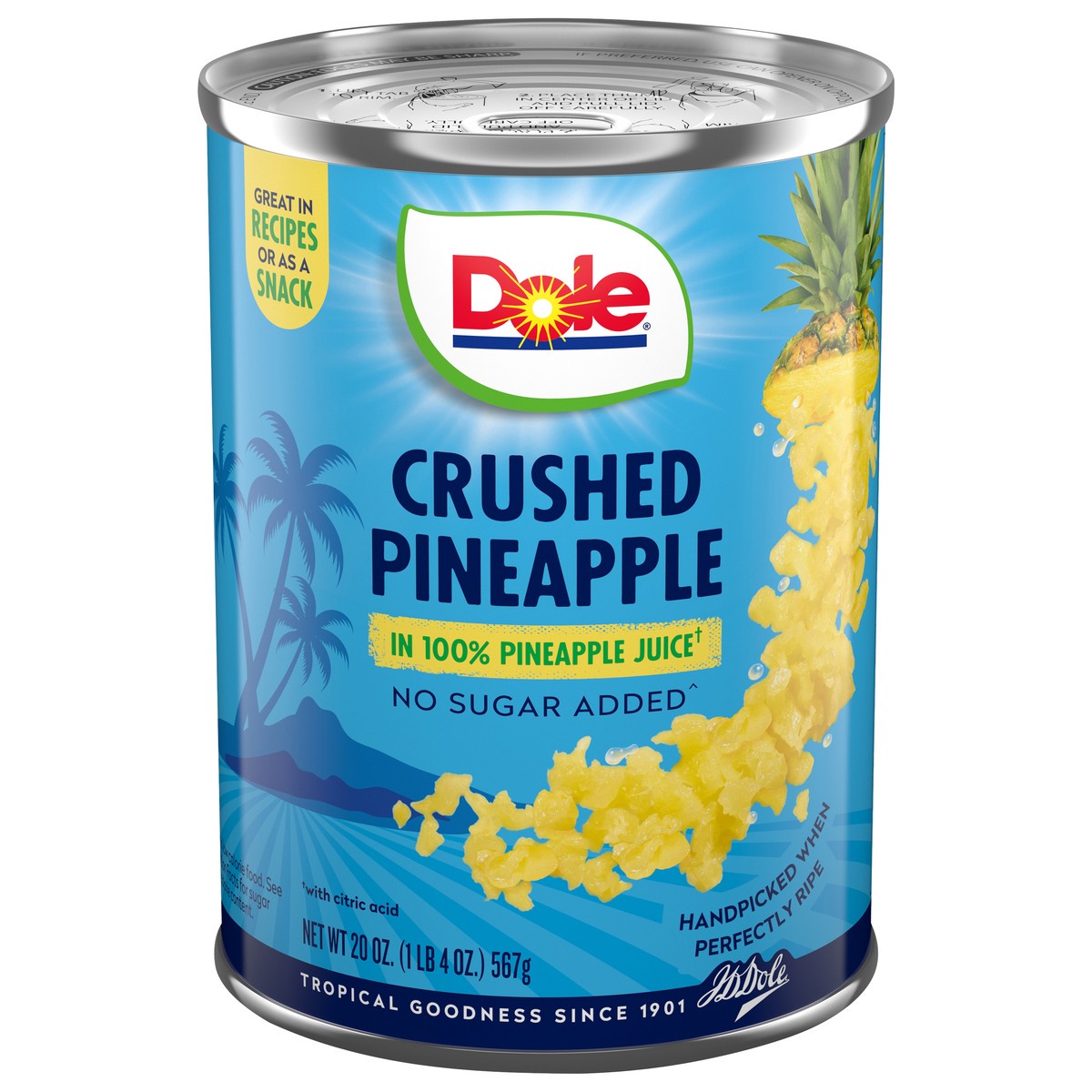 slide 1 of 9, Dole Pineapple, Crushed, 20 oz