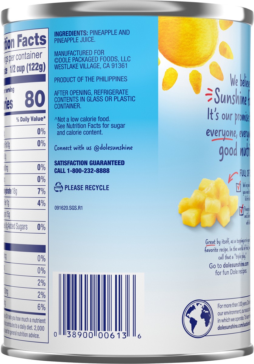 slide 4 of 9, Dole Pineapple, Crushed, 20 oz