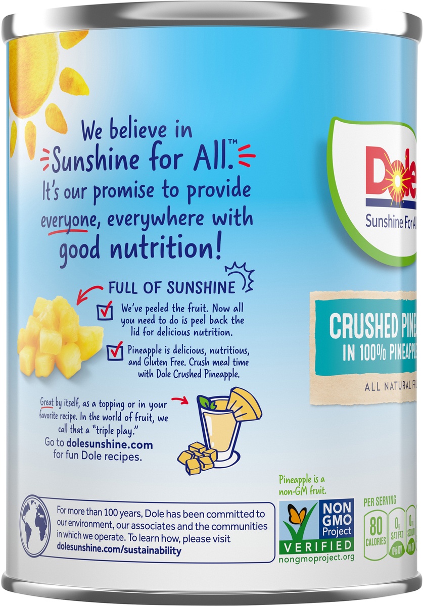 slide 7 of 11, Dole Crushed Pineapple in 100% Juice, 20 oz