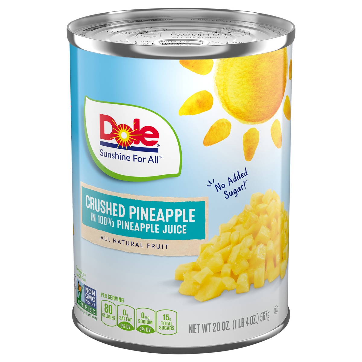 slide 1 of 11, Dole Crushed Pineapple in 100% Juice, 20 oz