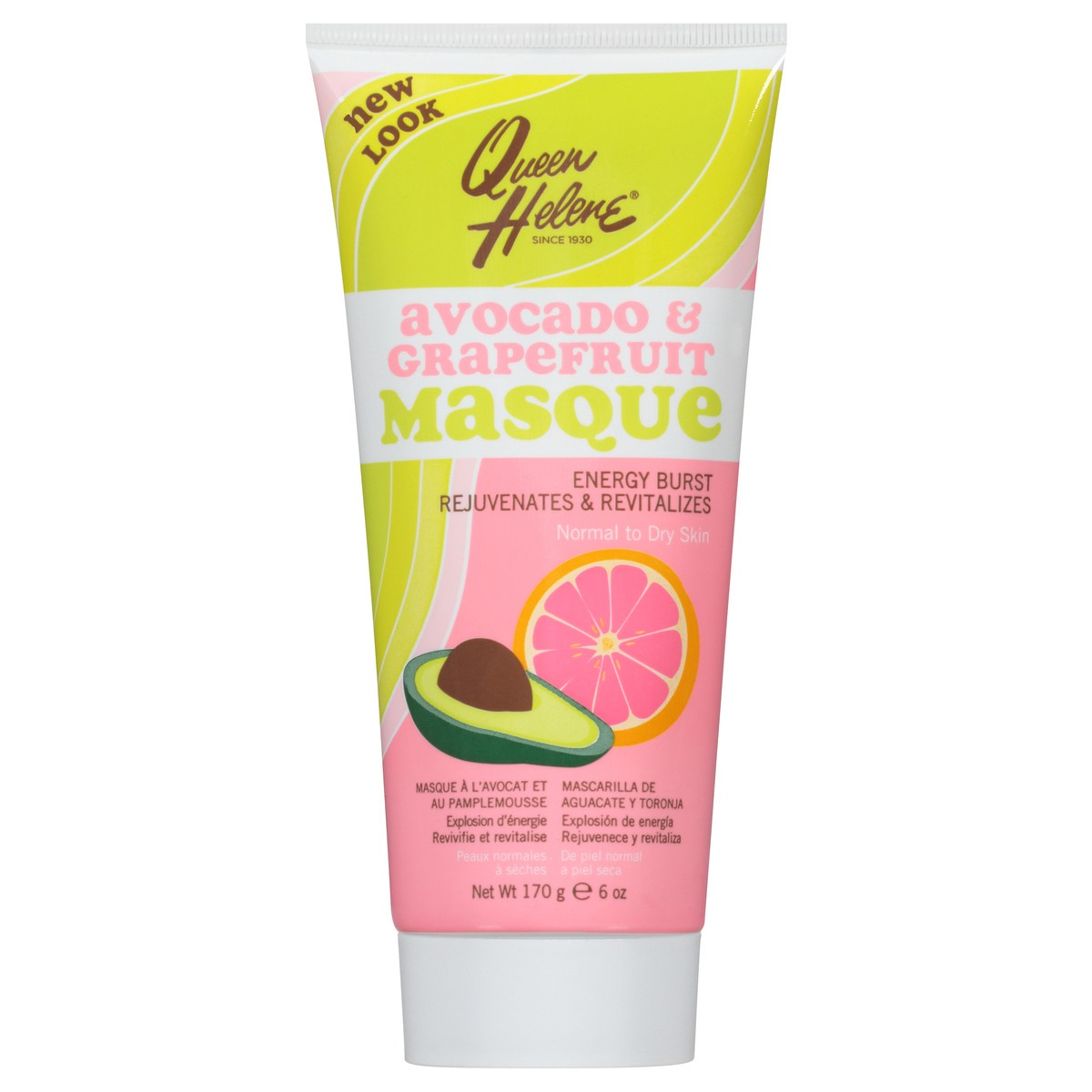 slide 2 of 12, Queen Helene Avocado & Grapefruit Masque 6 oz. Tube, 6 oz