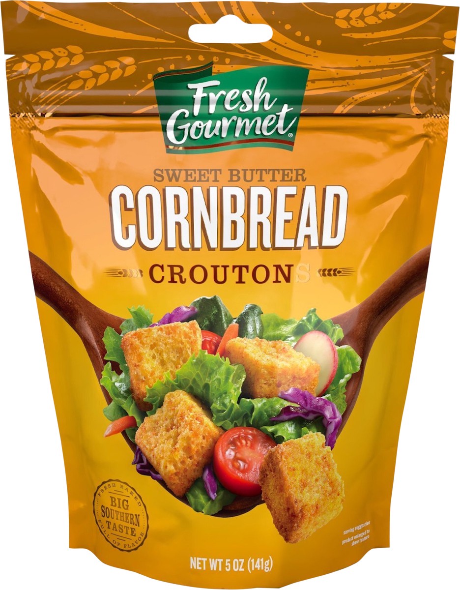 slide 2 of 3, Fresh Gourmet Cornbread Croutons, 5 oz