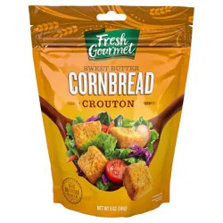 Fresh Gourmet 5 Oz Homestyle Sweet Butter Cornbread Croutons, Bag