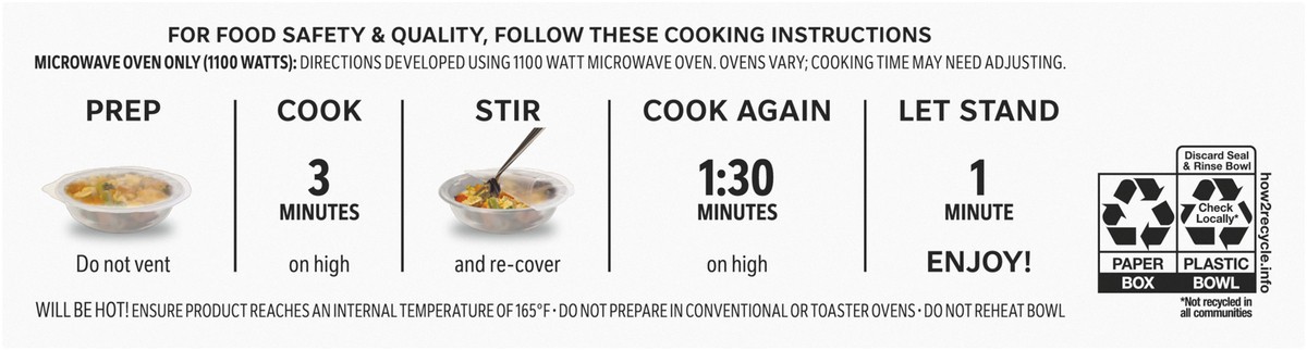 slide 5 of 8, Lean Cuisine Bowls Oven Fried Chicken with Buffalo Style Mac and Cheese Frozen Meal, 10 oz