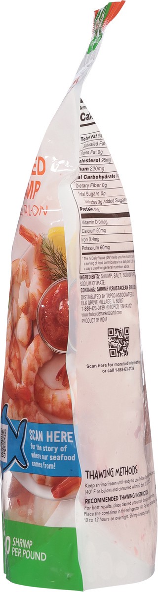 slide 9 of 14, Full Circle Market Tail-On Deveined Peeled Cooked Shrimp 16 oz, 16 oz