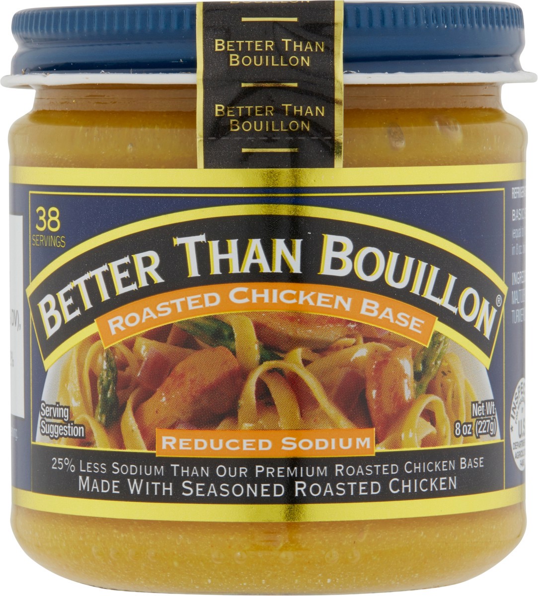 slide 7 of 8, Better Than Bouillon Reduced Sodium Roasted Chicken Base, 8 oz