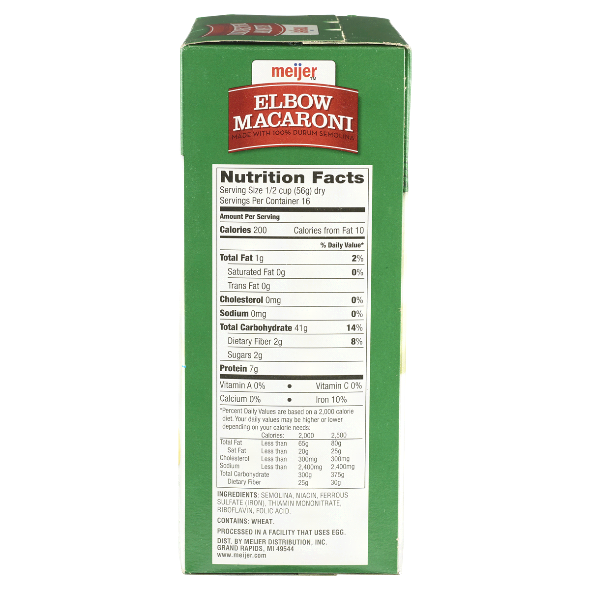 slide 3 of 3, Meijer Elbow Macaroni Pasta, 32 oz