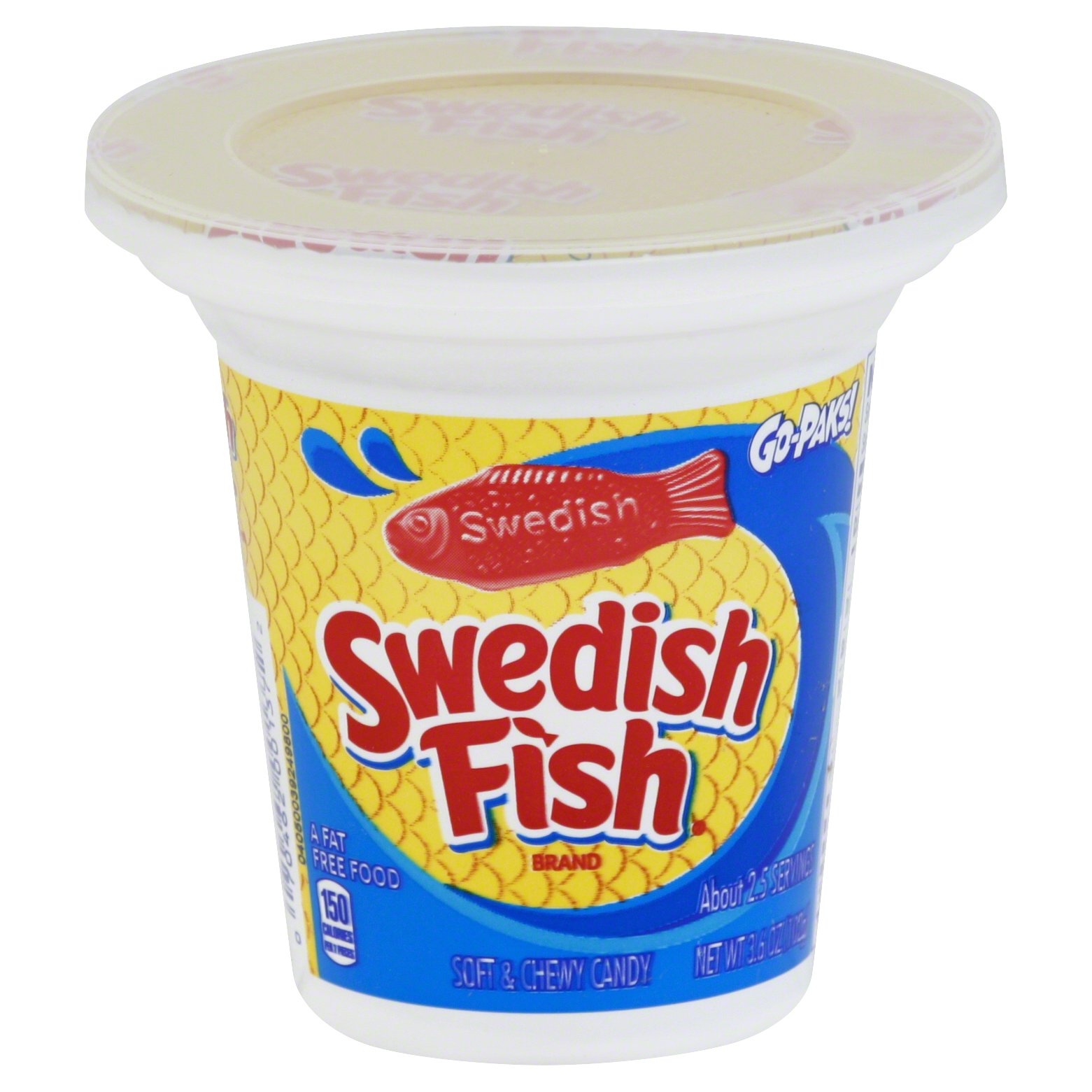 slide 1 of 1, Swedish Fish Candy Go-Paks!, 3.6 oz