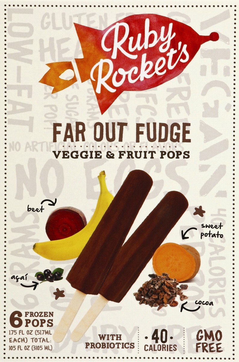 slide 4 of 5, Ruby Rocket's Far Out Fudge, 6 ct