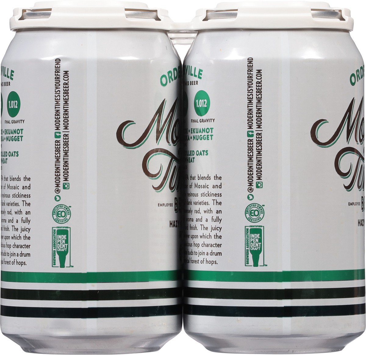 slide 8 of 9, Modern Times IPA Orderville Beer 6 - 12 fl oz Cans, 6 ct