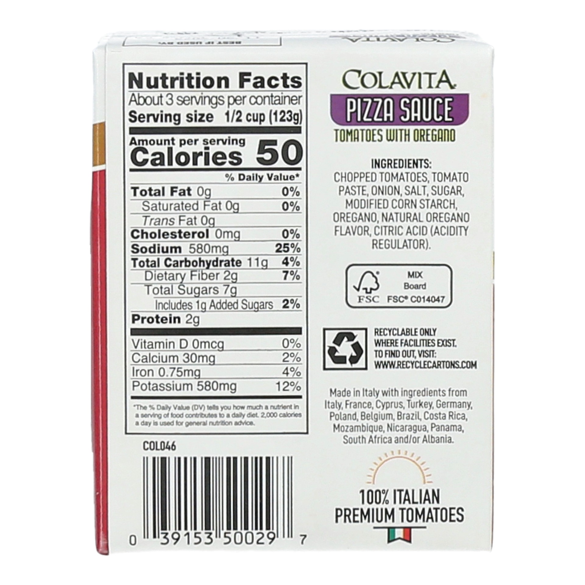 slide 4 of 5, Colavita Tomato with Oregano Pizza Sauce 13.76 oz, 13.76 oz