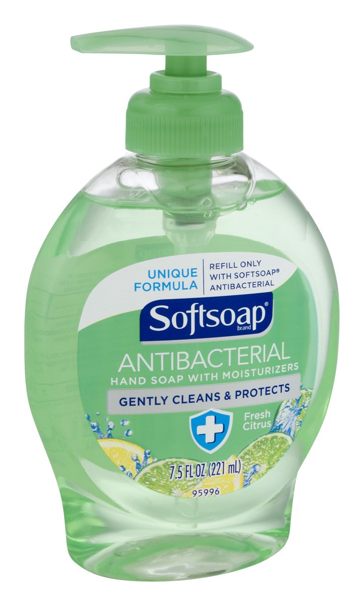 slide 2 of 9, Softsoap Antibacterial Hand Soap With Moisturizers - Fresh Citrus, 7.5 fl oz